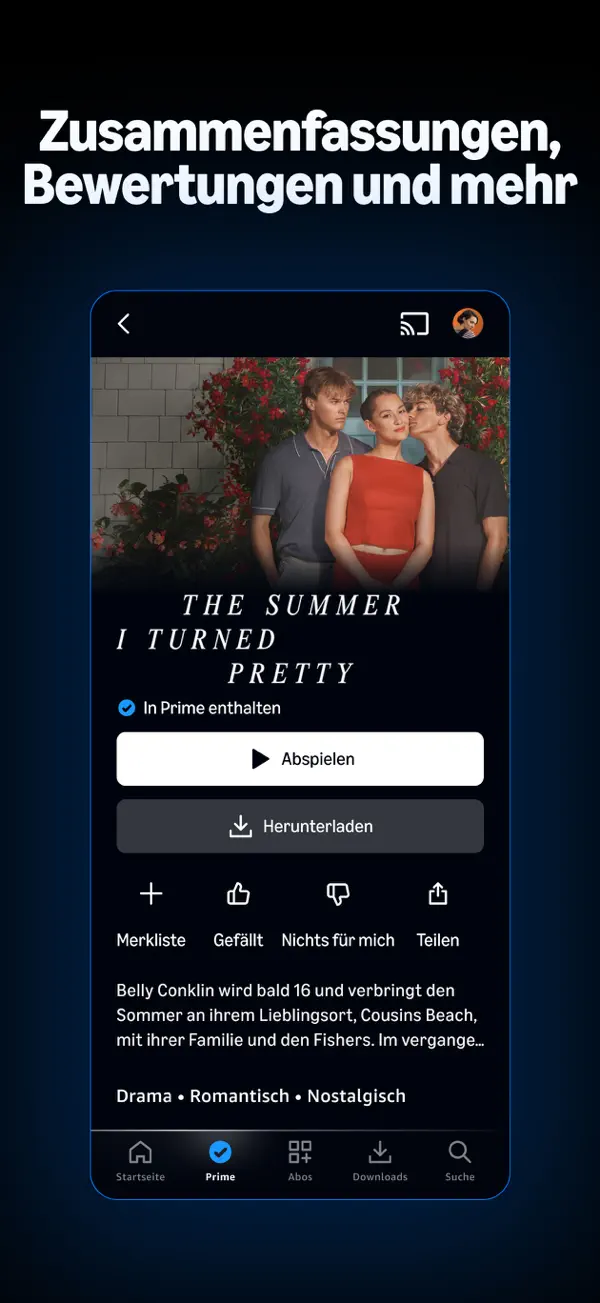 Amazon Prime Video iPhone App Screenshot 5 – Unterhaltung