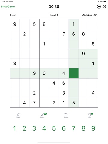 Sudoku - Brain Storm iPad screenshot