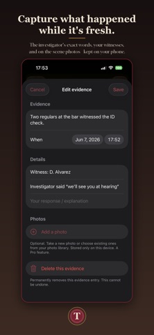 Tavora - License Defense Log screenshot