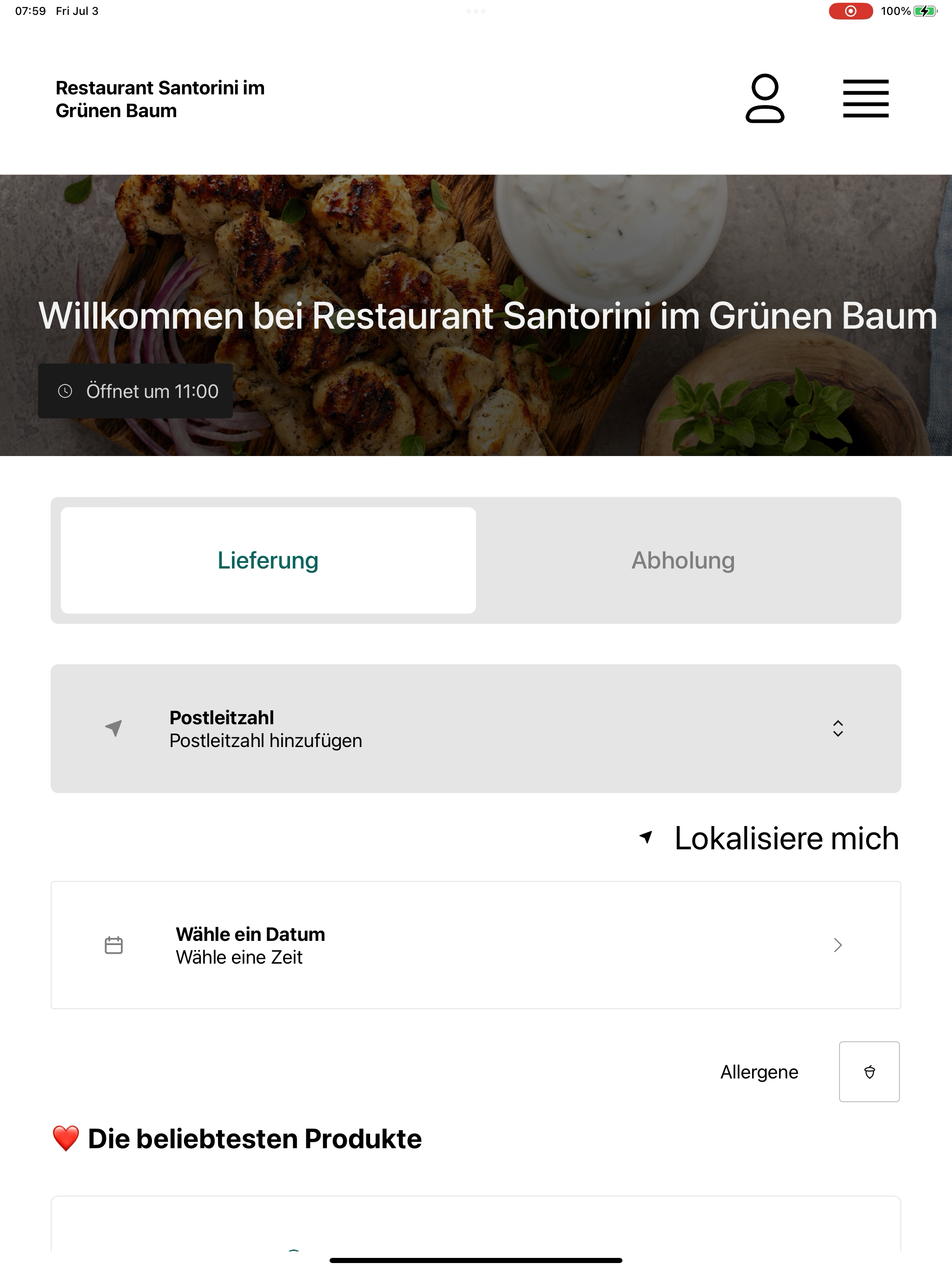 Restaurant Santorini im Grünen screenshot 9