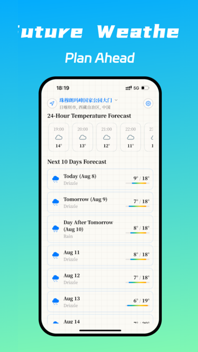 Thermometer Weather iPhone screenshot 2 - Weather app
