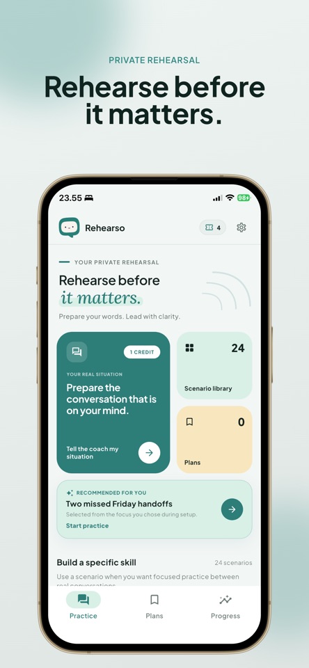 Rehearso: Leadership Coach screenshot 1