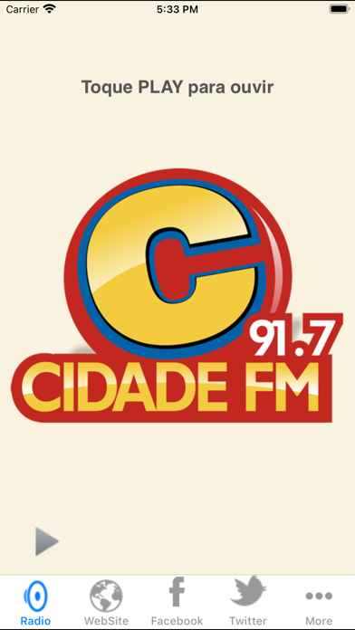 Rádio Cidade Foz Itajaí FM Screenshot