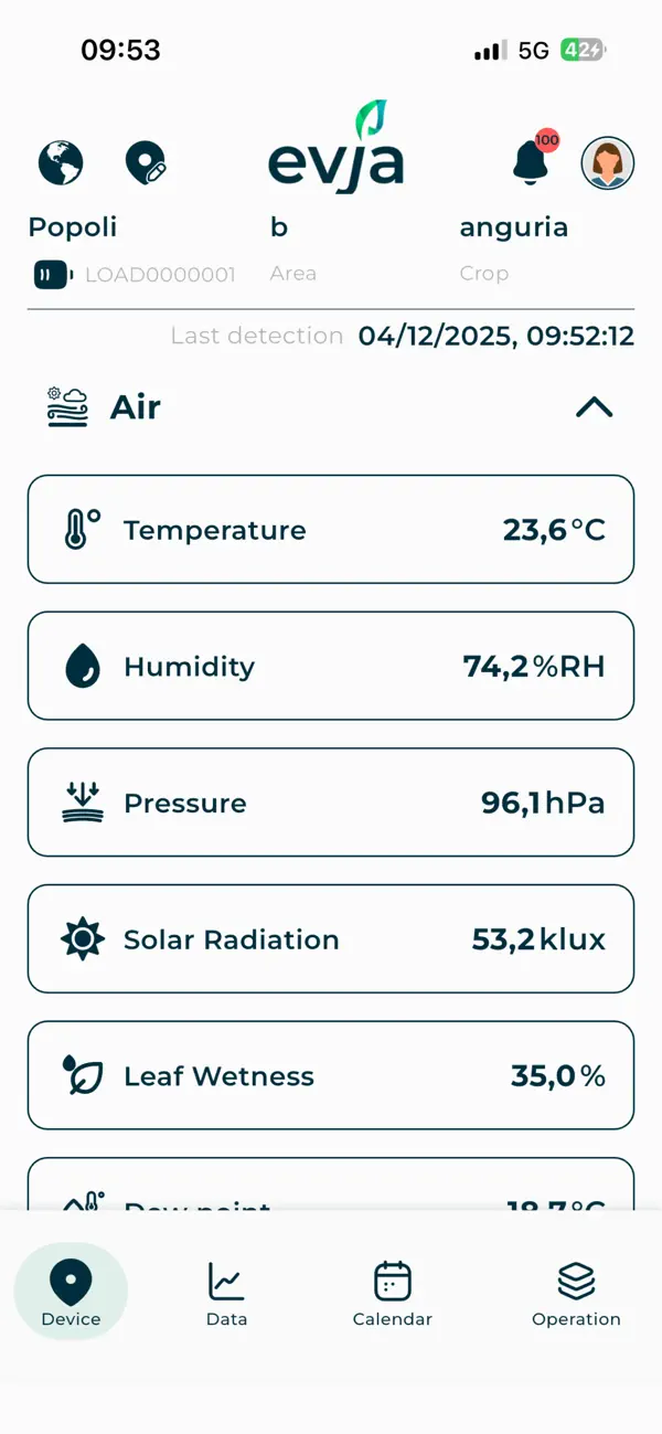 #2. EVJA – Agronomic Intelligence (iOS) Ved: EVJA s.r.l.