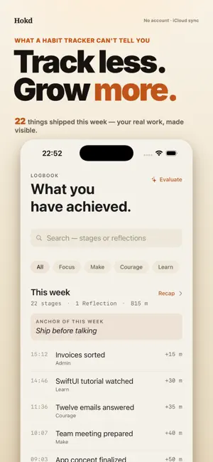 Hokd: Work Progress Journal screenshot 3
