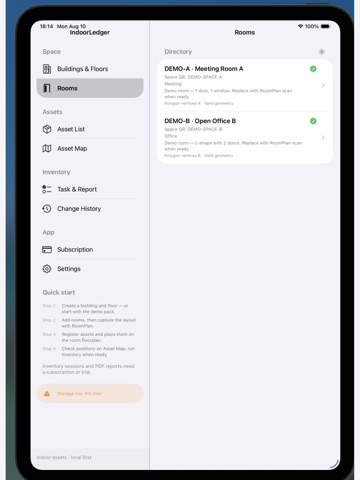 App screenshot