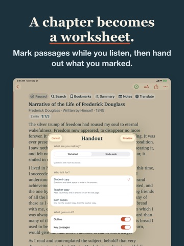 Timber - Text to Speech, Voice iPad screenshot