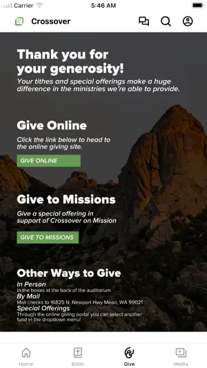 Crossover Church Spokane screenshot 2