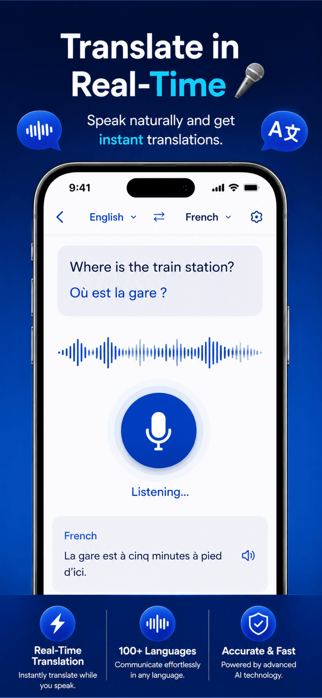HelpMeSpeak – AI Translator screenshot 3