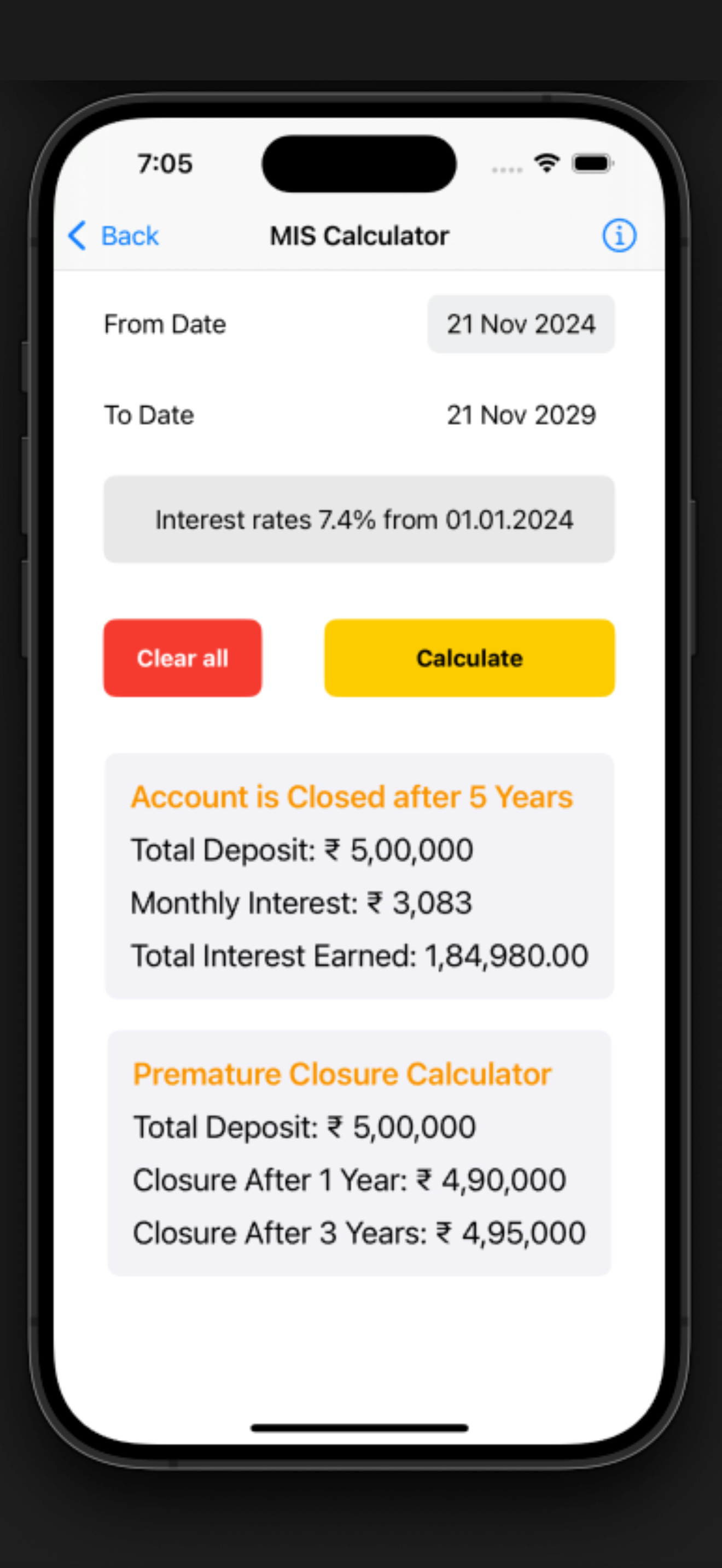 PO Interest Calculator screenshot 4