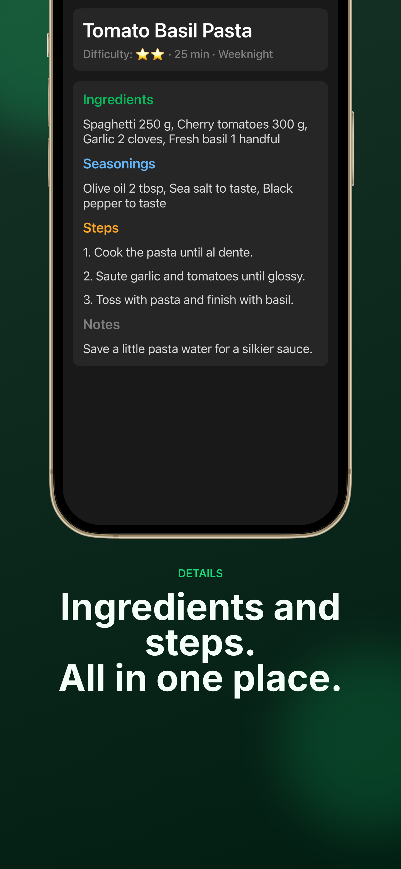 Recipe Journal: Cai Pu Ji screenshot 3