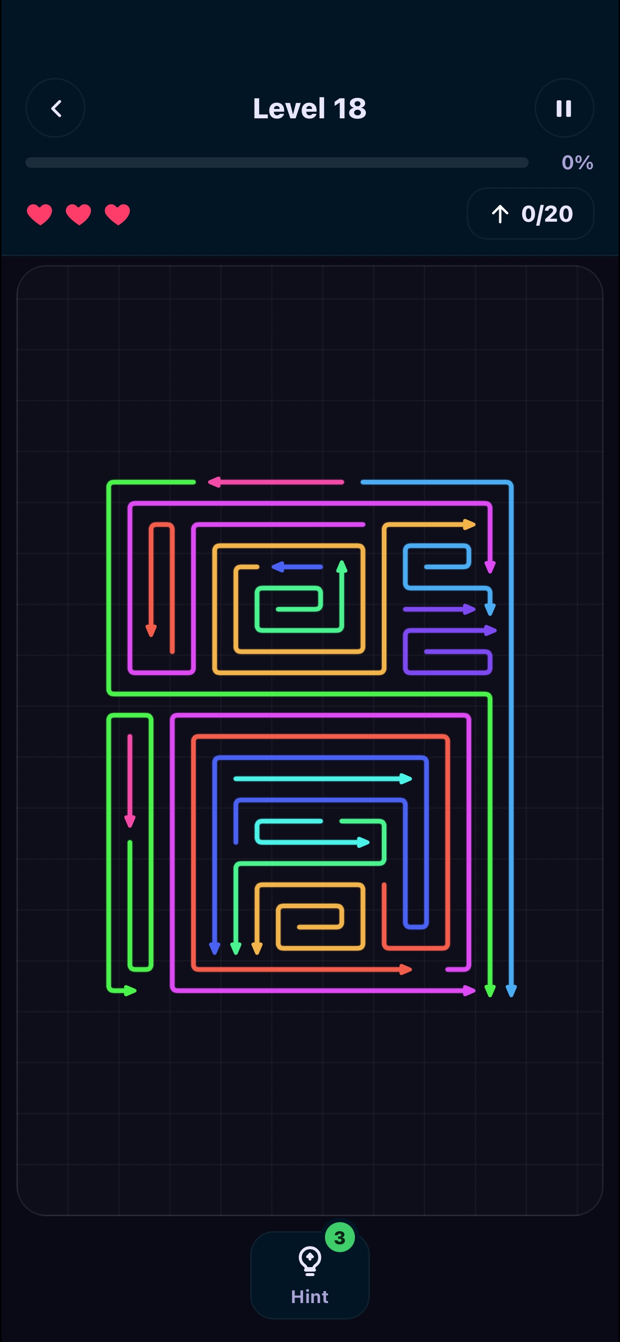 Screenshot 1 of Arrow Puzzle Swirl: Tap Away