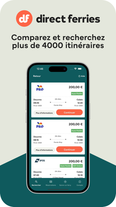Screenshot #1 pour Direct Ferries