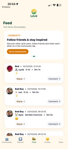 Lévé screenshot