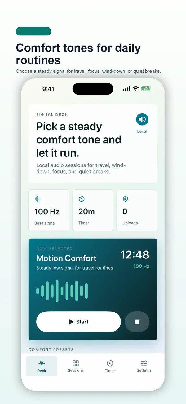 Screenshot #1 pour Comfort Signal