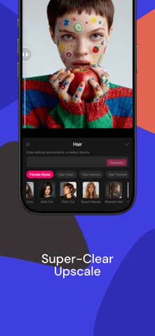 HairWow:AI Makeover & Analysis iPhone screenshot