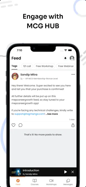 MCG HUB screenshot 2