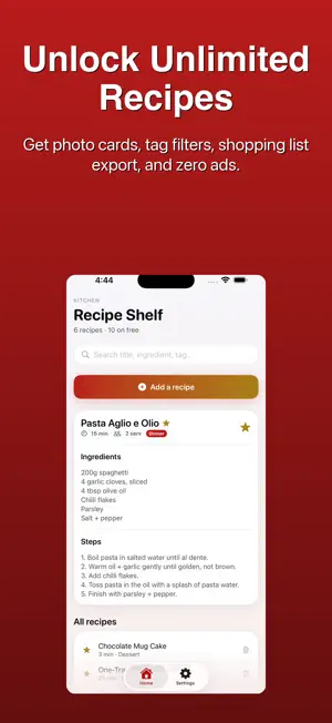 Recipe Keeper - Card screenshot 3