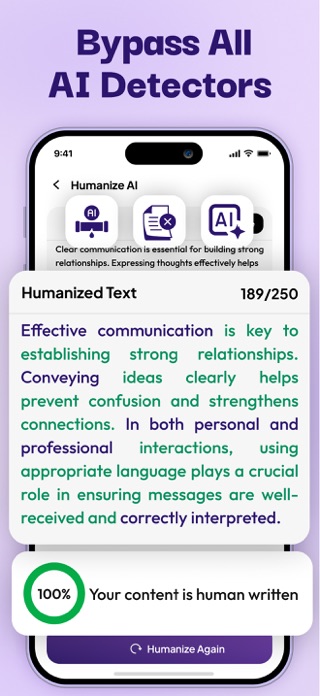 Humanize AI - Text Humanizer Screenshot 5 of 7