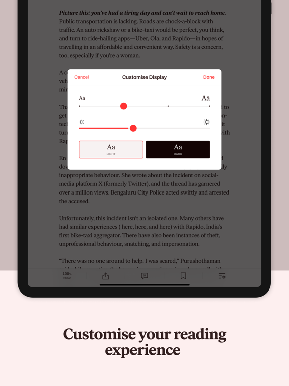 The Ken iPad screenshot 9 - News app