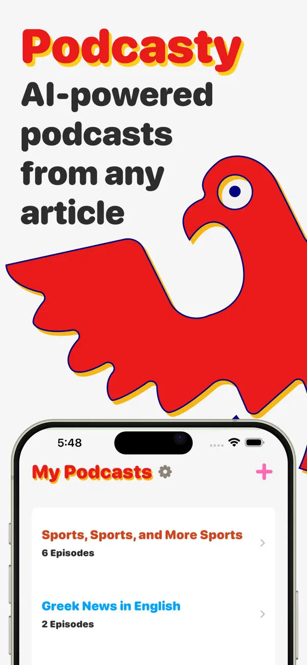Screenshot #1 pour AI Text to Speech: Podcast App