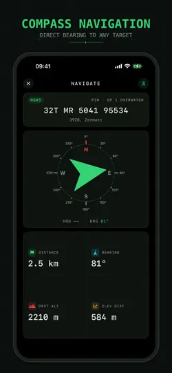 Screenshot von Tactical GPS - MGRS Land Nav auf dem iPhone 6