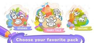 Tinty Coloring kids games book iPhone screenshot