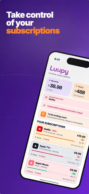 Luupy - Subscription Manager screenshot 1