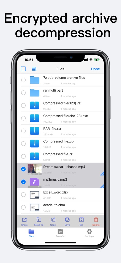 Unzip - zip,rar,7z file opener - Secure Extraction Options