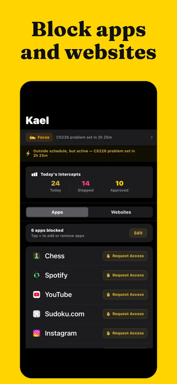 Screenshot #1 pour Kael: Quit Doomscrolling.