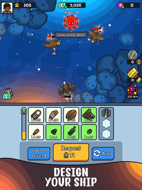 Idle Space: RPG de Naves screenshot 8