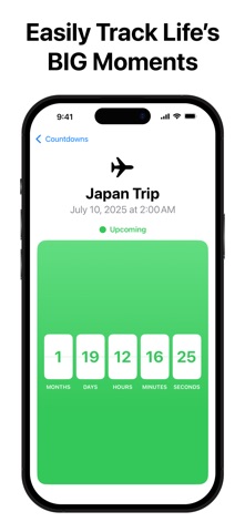 Countdowns: Track Every Moment iPhone screenshot