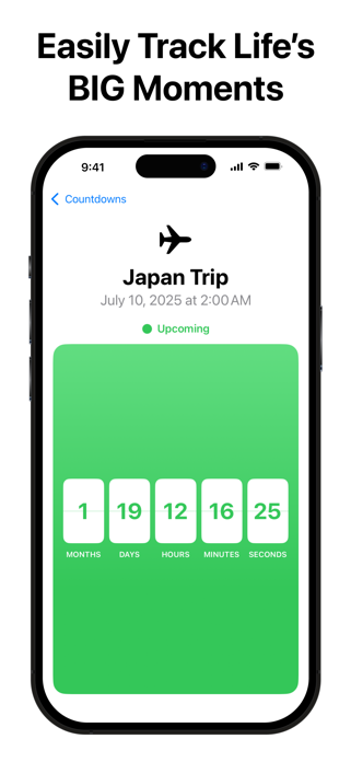 Countdowns: Track Every Moment Screenshot 2 of 5
