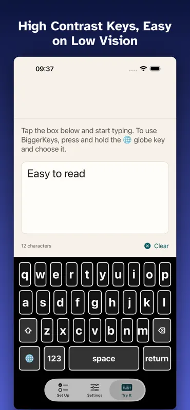 BiggerKeys: Large Key Typing screenshot 4 of 6