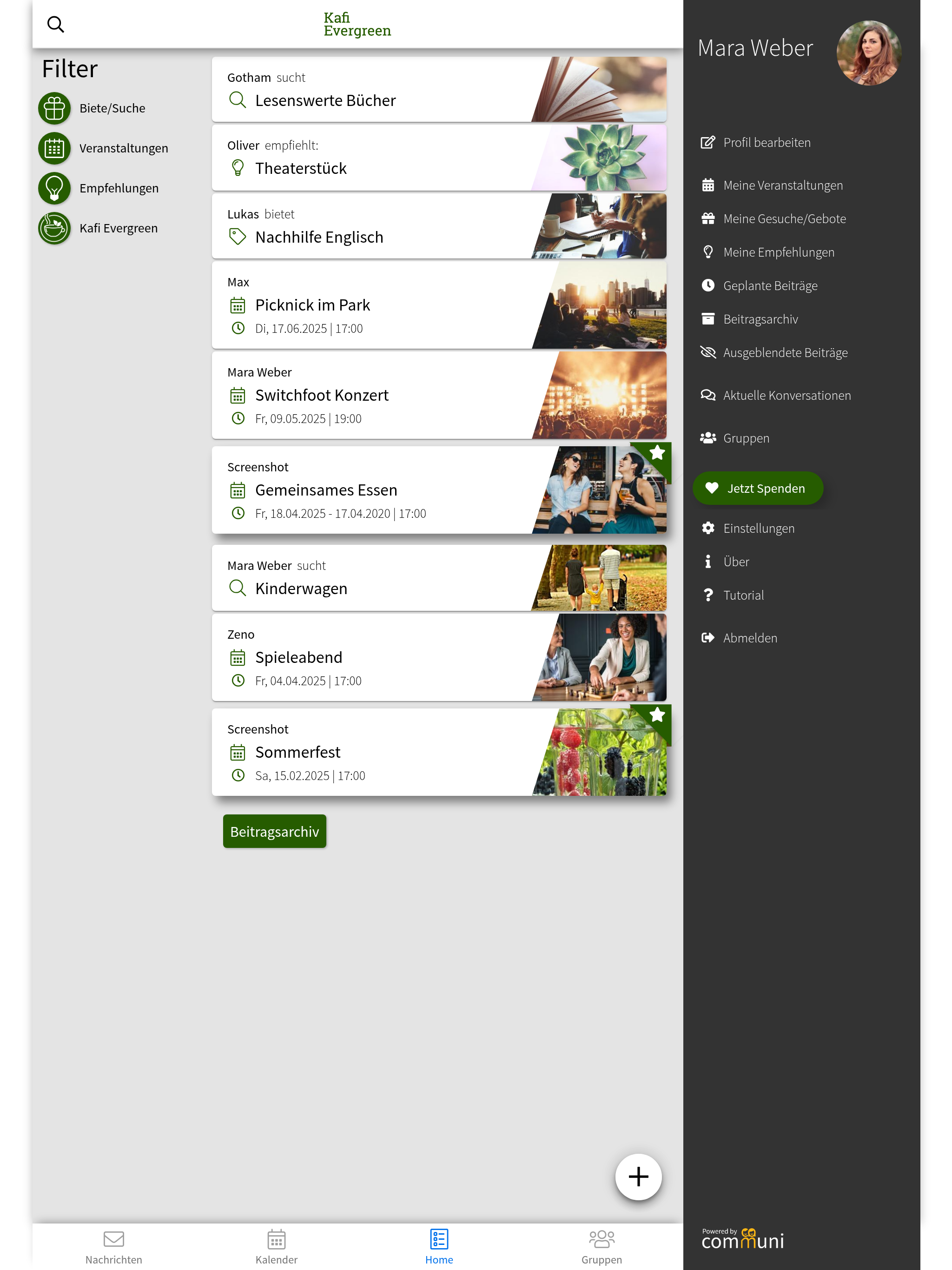 Kafi Evergreen screenshot 5
