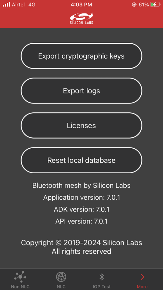 #6. Bluetooth mesh by Silicon Labs (iOS) 来自: Silicon Labs
