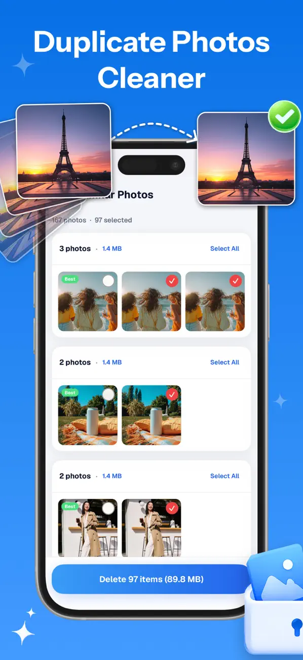Screenshot #3 pour Phone Cleaner: Swipe to Delete