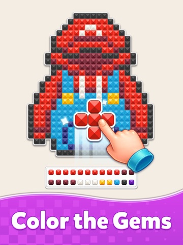 Jewel Art - Voxel Diamond Art iPad screenshot