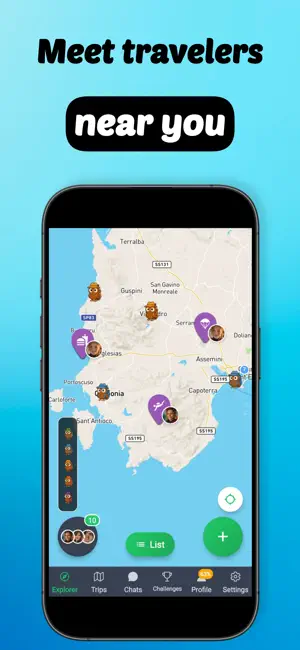 Globber - Trips & Friends screenshot 1