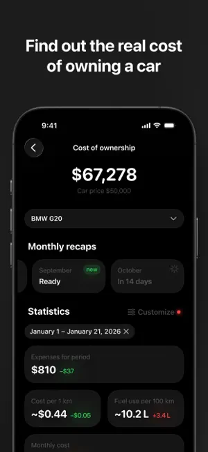 MyAuto: car expense tracker screenshot 4