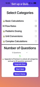 Nursing Dosage Calc Quiz screenshot