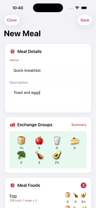 Exchange Diet Screenshot 3 of 5