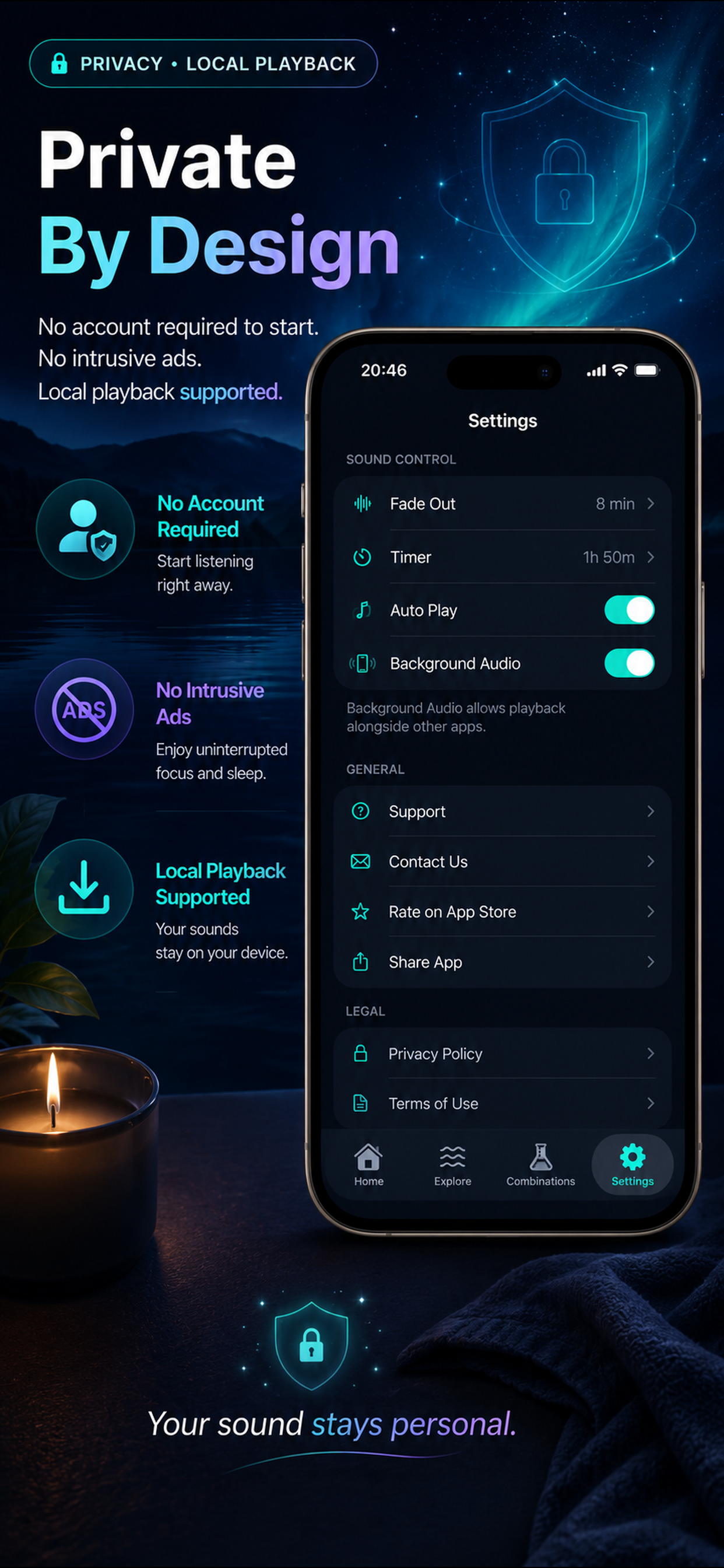 AURA: Brainwave Sleep Sounds screenshot 10