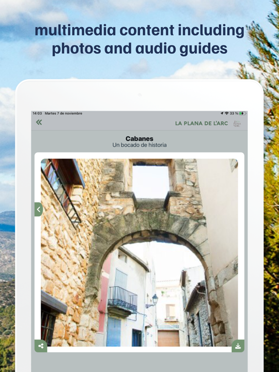 La Plana de L’Arc. iPad screenshot