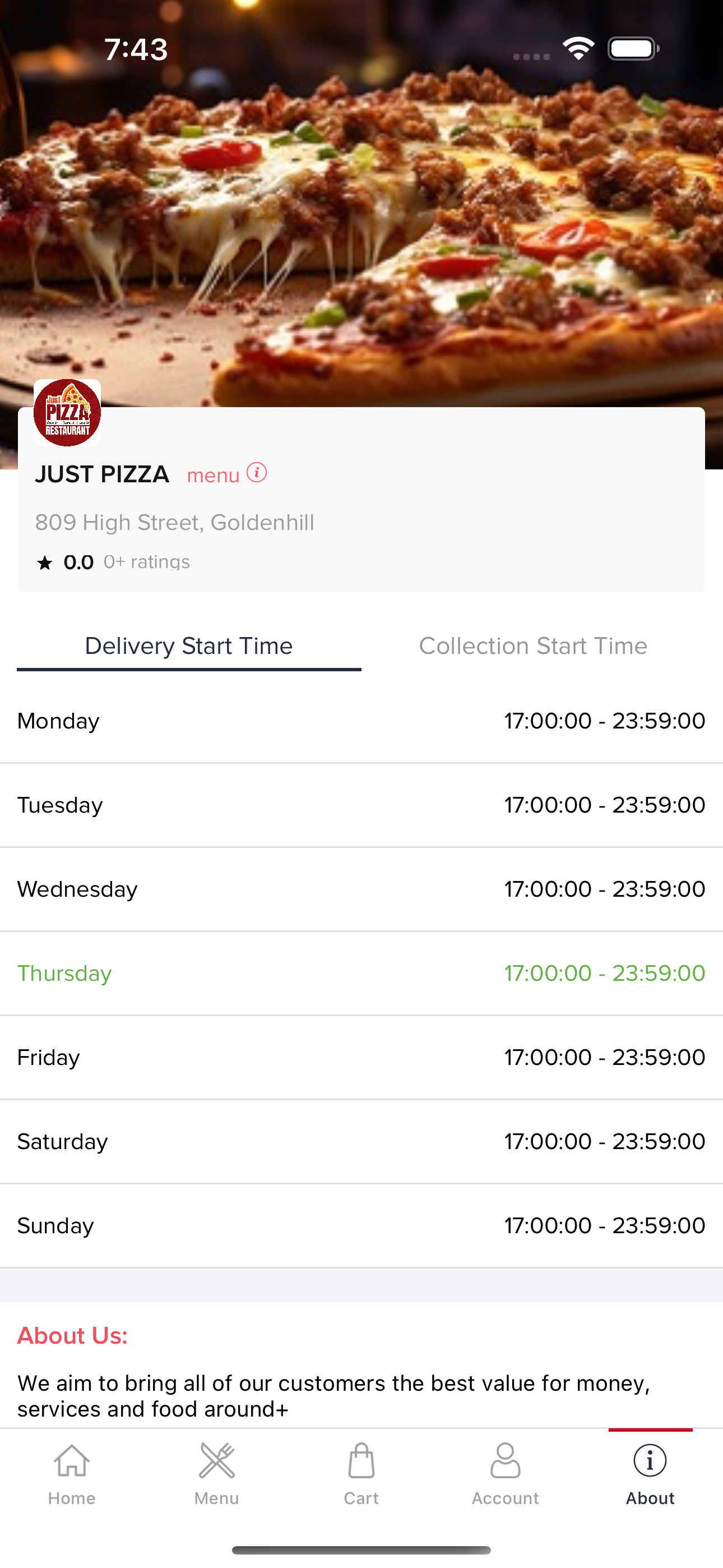 JUST PIZZA STOKE screenshot 3