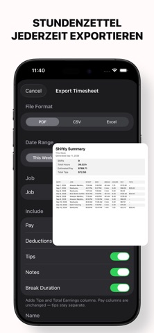 Stempeluhr - Shiftly — Screenshot 8