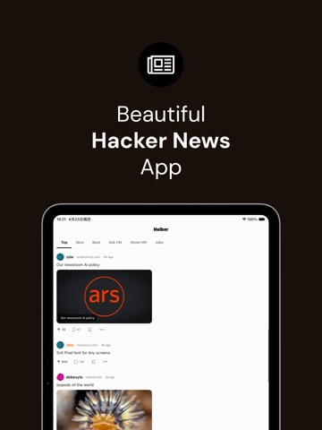 Haiker - Hacker News Reader ipad screenshot 2