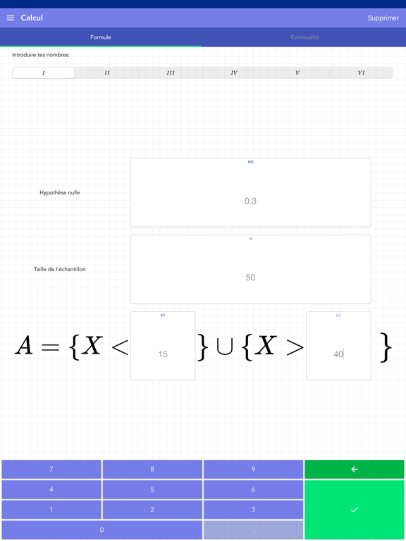 Screenshot #4 pour Test d'hypothèse – Type I PRO