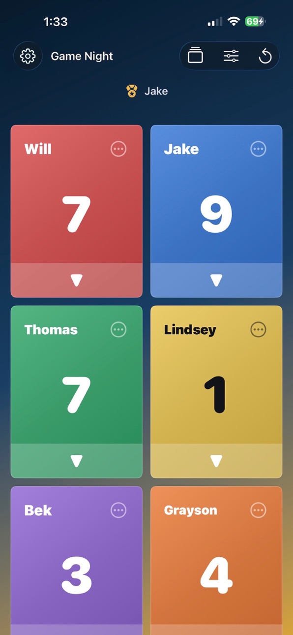 iPhone screenshot