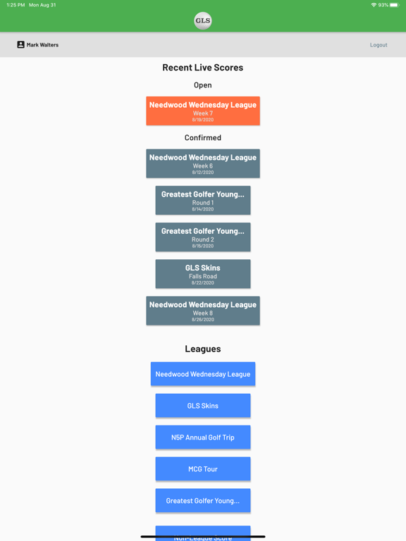 Screenshot #5 pour GolfLeagueSite